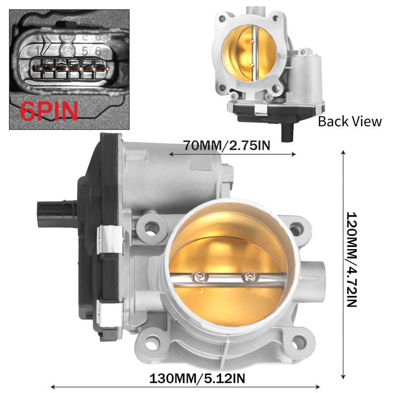 12670834 For Equinox Terrain Electronic Throttle Body Replacement For Chevrolet Equinox GMC Terrain 2.4L 2012-2017 - Part #12670834 12632101 12669146 Replacement Throttle Body 12670834 GMC Terrain - View #5