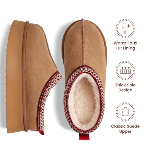 Platform Slippers for Women Snow Winter Womens Slippers Fluffy House Slippers for Indoor and Outdoor2