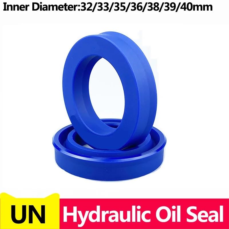 31.5-40MM,UN Radial Shaft Hydraulic Seal (IDxODxTHK), Polyurethane Piston Shaft Piston Rod PU Single Lip U Cup Oil Seal O-Ring(40x50x7(3pcs))