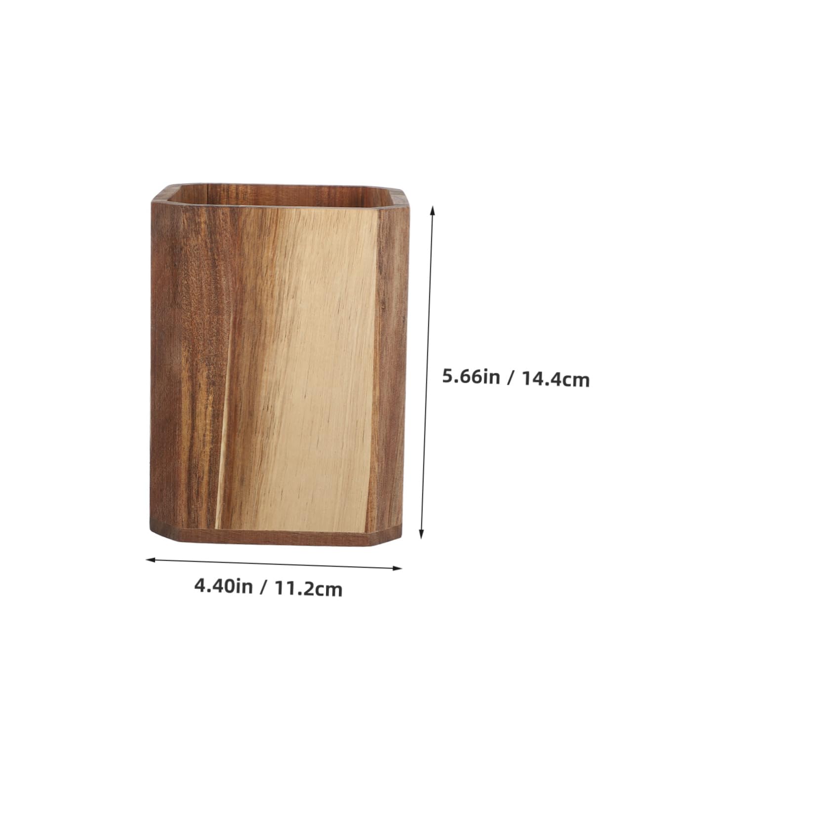 Mikinona Kitchen Counter Utensil Holder: Wooden Cooking Tool Holder Utensil Container Spoon Spatula Storage Organizer For Countertop