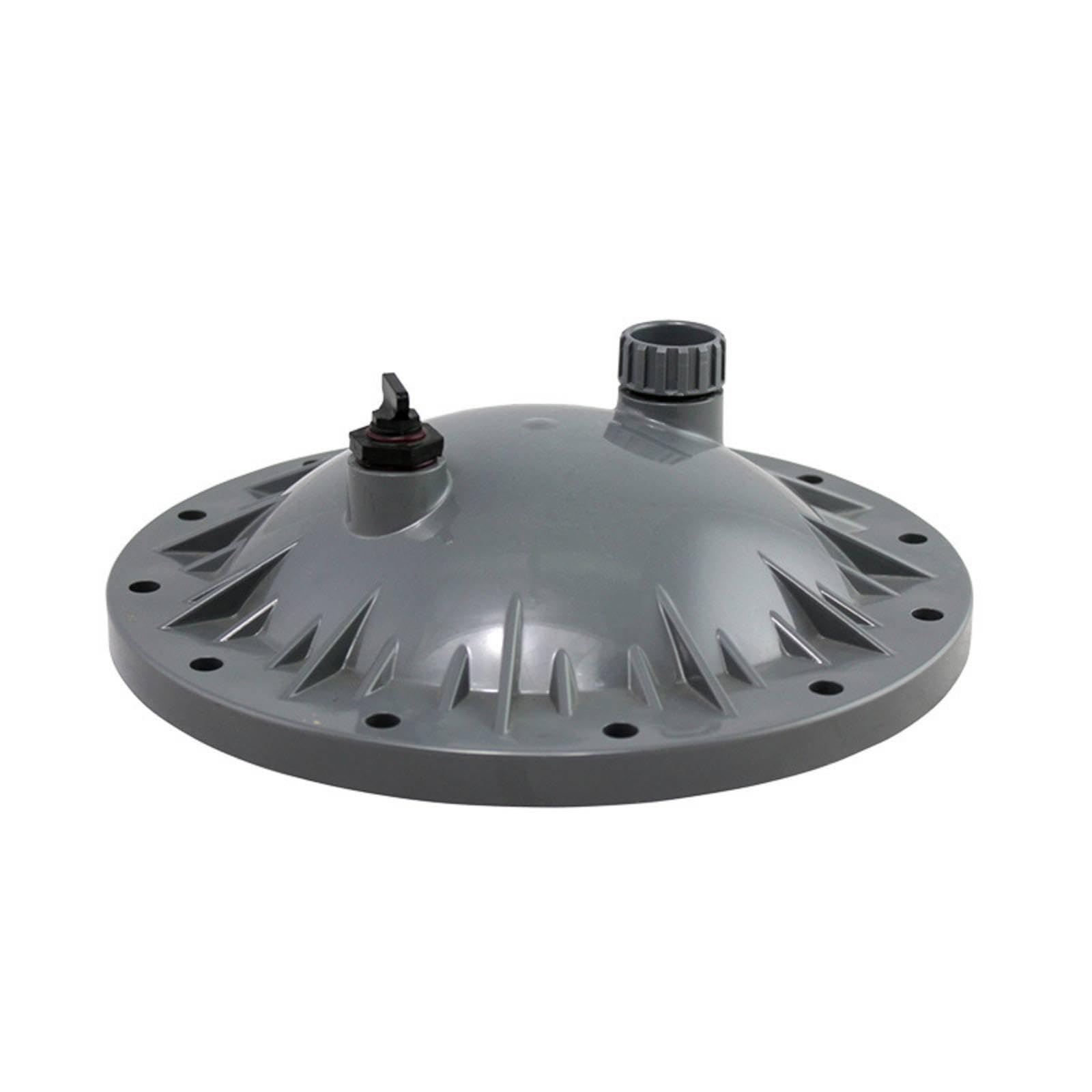 CALANDIS Pool Strainer Cover with Vent Plug Complete Accessory Set Sand Strainer Lid with Gauge Port Replacement Pool Component Sand Tank Lid 20-inch Gray Pool Equipment Parts & Accs-image-48