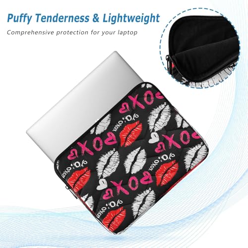 Funda acolchada para laptop de 13 pulgadas Kiss Marks miniatura 4