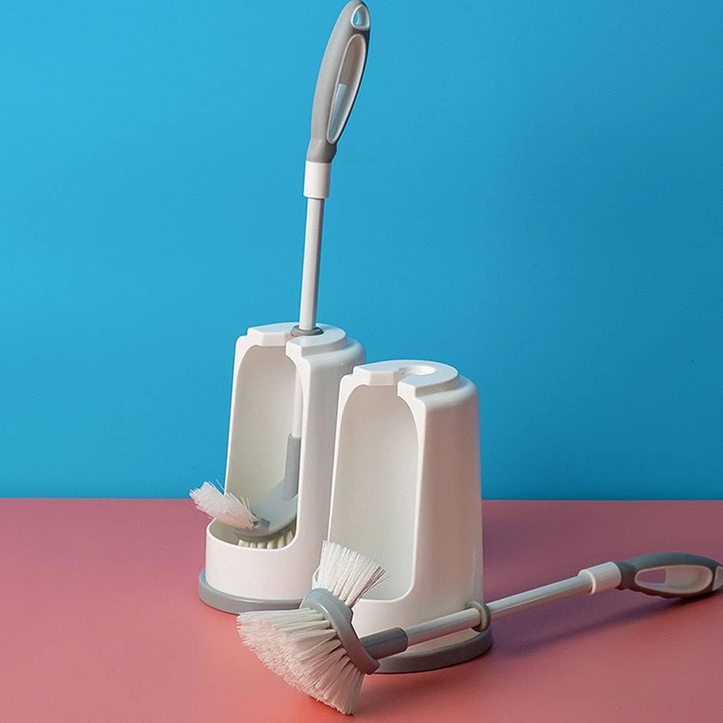 Toilet Brush Holder Toilet Bowl Brush Toilet Brush Holder, Toilet Bowl Brush Holder with Long Handle, Toilet Brush with Durable Scrubbing Bristles for Bathroom Toilet Brush Toilet Brush with Holder