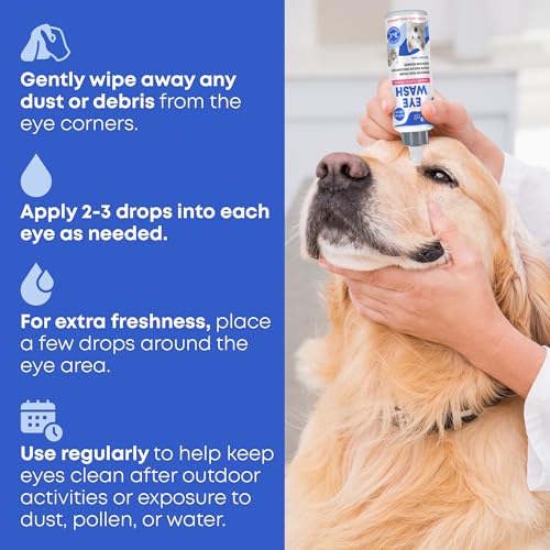 image for Beloved Pets Cat & Dog Eye Wash Drops & Tear Stain Remover, Cleaner | 