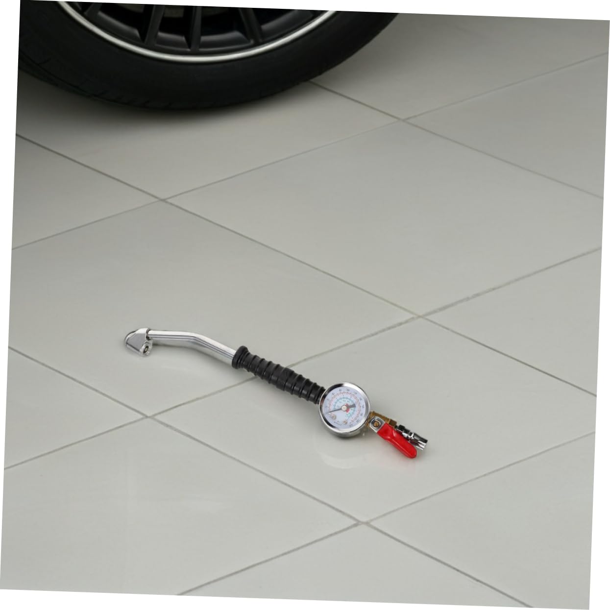 ABOOFAN 2pièces Gonfleur De Pneu Avec Manomètre Et Buse Anglée Outils De Gonflage Pour Voitures Camions Et Vélos Accessoires Pratiques Pour Compresser Air