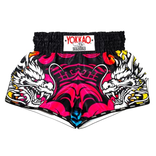 Amazon.com: YOKKAO Muay Thai | Dragon Muay Thai Shorts - XS - Pink