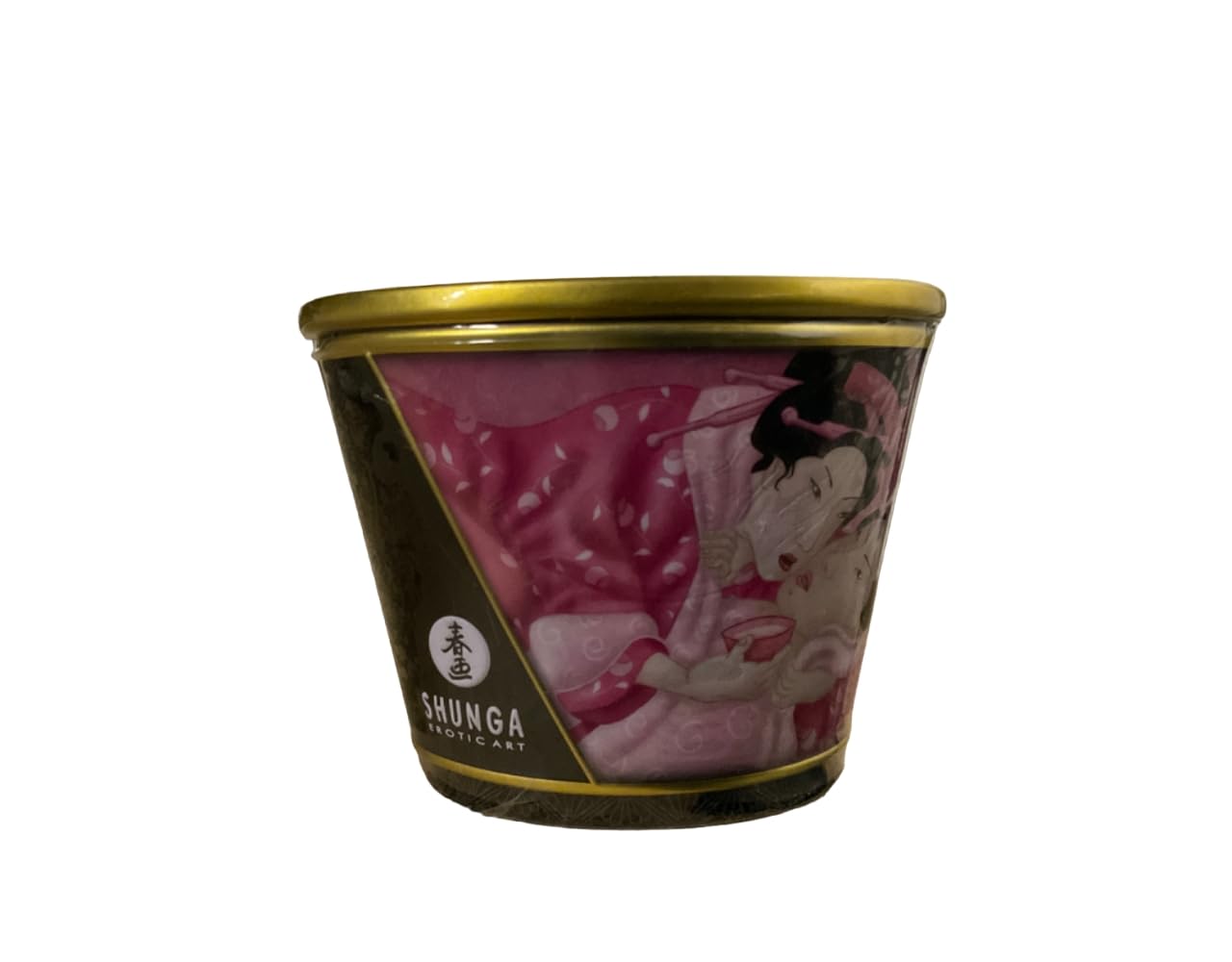 Bougie de massage lueur et caresses - aphrodisia / rose