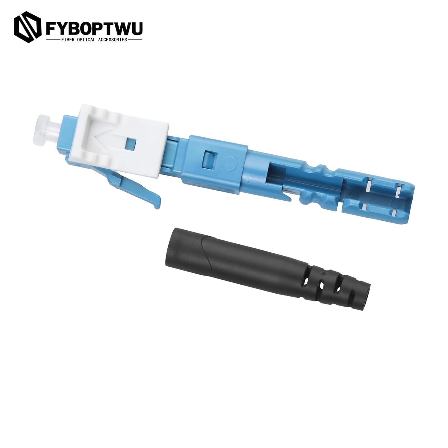 10 pcs LC Singlemode Fiber Optic Quick Assembly Connector Fiber Optic Fast Connectors Singlemode 9/125 Mechanical Connectors Adapter for 0.9/2.0/3.0/2.0 * 3.0mm Singlemode Fiber Cable