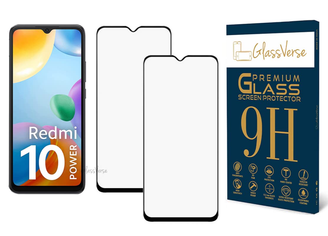 GlassVerse Anti-Shatter Tempered Glass For Redmi 10 Power (Pack Of 2) with Free Installation Kit. Full screen Coverage. Free Replacement If Received Damaged - 6.7 inch (B0BQG5T123) Amazon Price History, Amazon Price Tracker