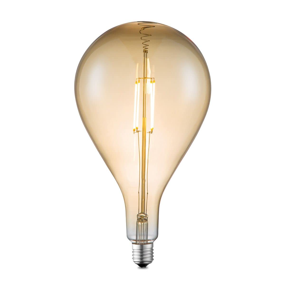 Home Sweet Home Edison Vintage E27 | source lumineuse LED filament Carbon | G160 Ovale lampe LED | Ambre | Dimmable | 4W 400lm 2700K | lumière blanc chaud