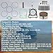 Top End Rebuild Kit Cylinder Piston Gasket 348cc Compatible with Yamaha Big Bear 350 87-99 & for Bruin 350 04-06 & for Grizzly 350 07-14 & for Moto-4 350 87-95 Replace 4GB-11638-00-00 1UY-11181-01-00