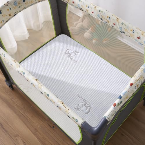 Image of Waterproof Pack and Play Mattress Protector, Quilted Pack and Play Mattress Pad Cover Ultra Soft and Breathable, Playard Sheet Protector 39inch X 27inch fits for Baby Foldable and Playard Mattress