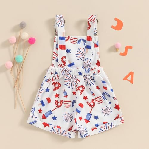 Toddler Baby Girl Clothes Daisy Overalls Shorts Sleeveless Suspender Jumpsuit Romper Cute Summer Outfit Clothing4
