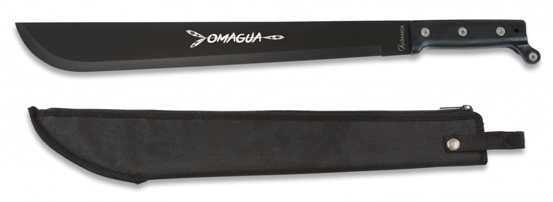 Coltello 55 CM OMAGUA Caccia Pesca Survival Fodero Impugnatura abs e gomma Albainox