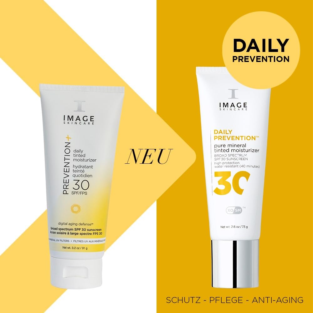 Image Skincare - Daily Prevention Pure Mineral Tinted Moisturizer SPF 30-73g – Sonnenschutz - Leichte, getönte Anti Aging Feuchtigkeitspflege mit Ectoin & Glycerin