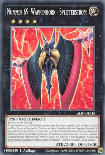 Nummer 69: Wappenhorn - Splitterstrom ALIN-DE045 Common Deutsch Boosterfrisch 1. Auflage - Alliance Insight - mit ReCollectibles-Versandschutz - für Yu-Gi-Oh!