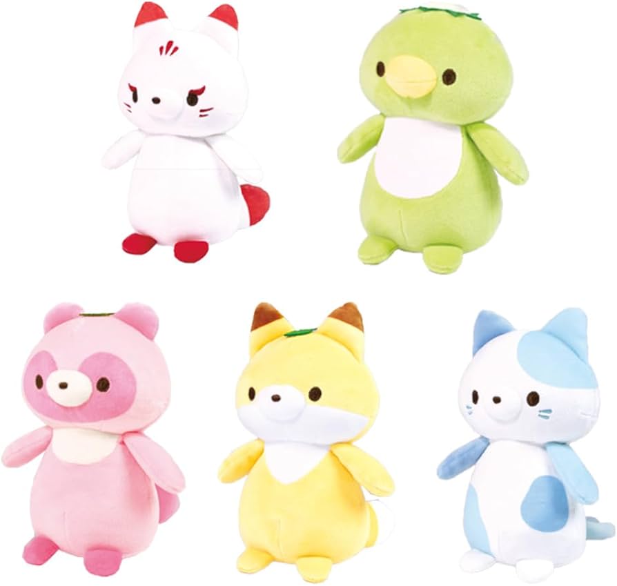 Amazon.co.jp: 5種セット こわくないね ばけばけ ぬいぐるみ 約16cm