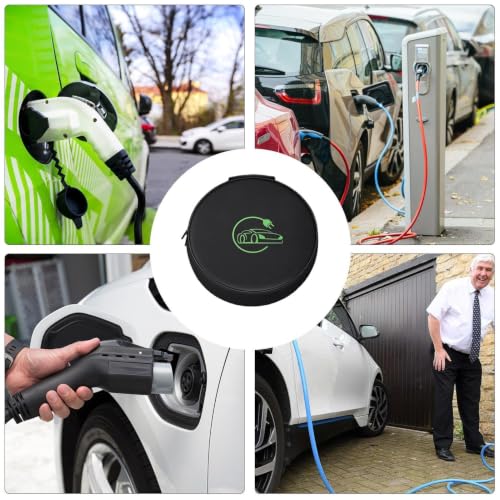Almacenamiento para cargador EV texturizado para guardar cable de carga automóvil sin ensuciar 4