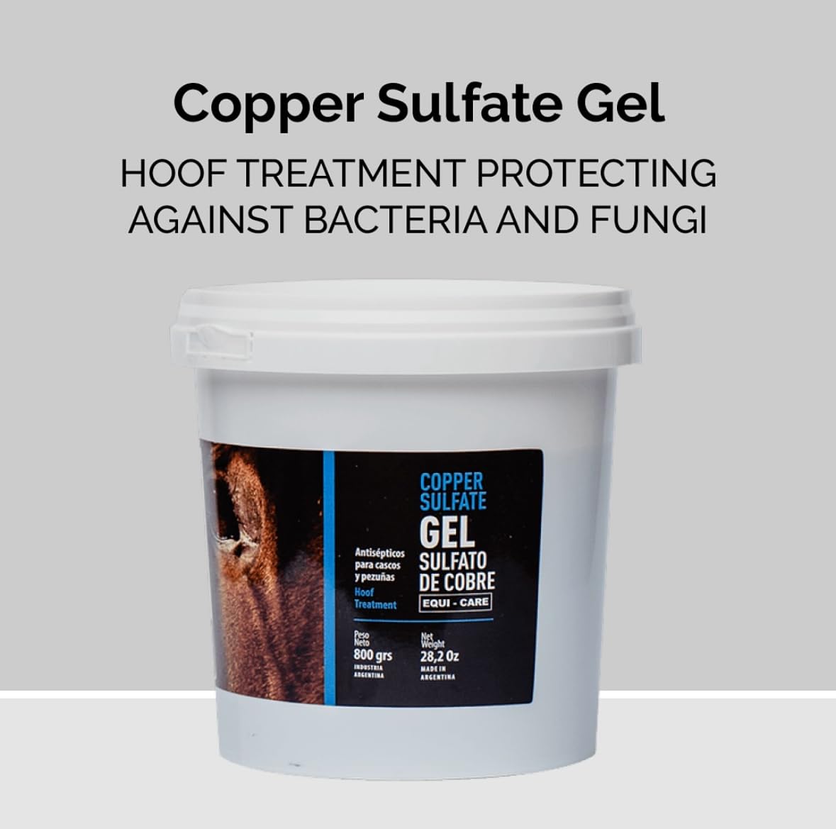 Equi - Care Copper Sulfate Hoof Gel: Premium Thrush Treatment, Hoof Care Designed to Maintain The Health of Horse's Hooves, Ensuring Strong and Resilient Hooves. (28oz) - image 2