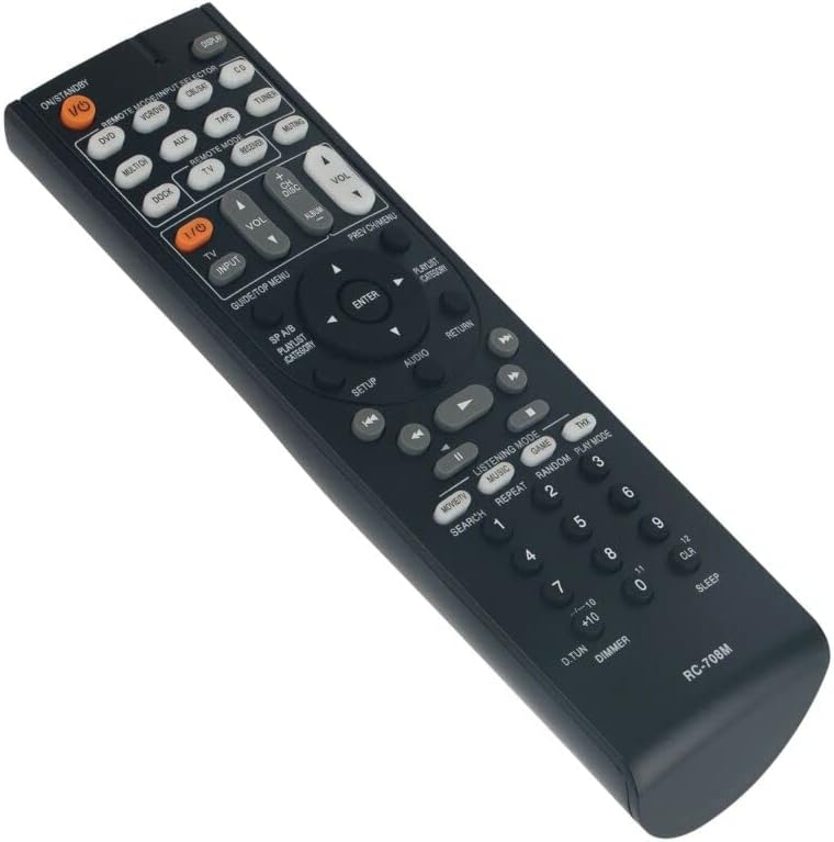 Replacement Remote Control Replace for TV/Audio/Projector RC-708M for Onkyo AV Receiver HT-S9100THX HT-R960