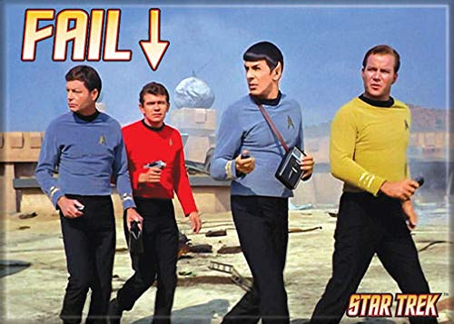 Imán rectangular Ata-Boy Star Trek 2.5 x 3.5 pulgadas miniatura 1