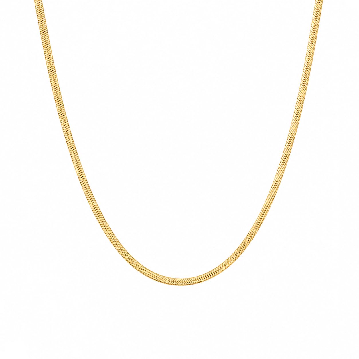 VELORE Snake Chain Necklace for Men & Women | 18K Gold Tone Plated 45 CM | Anti Tarnish Stainless Steel | Minimalist Chain | Pack of 2-image-47