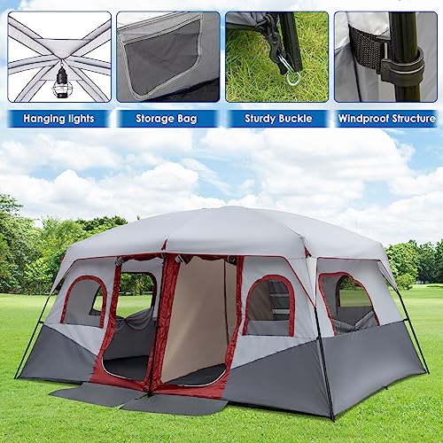 Outvita 8/10 Person 2 Room Tent