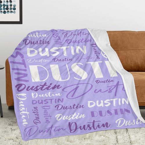 Personalized Blankets for Kids with Names Customized Blankets with Name for Adult Custom Blanket Gift for Birthday Christmas Valentines Day Gift