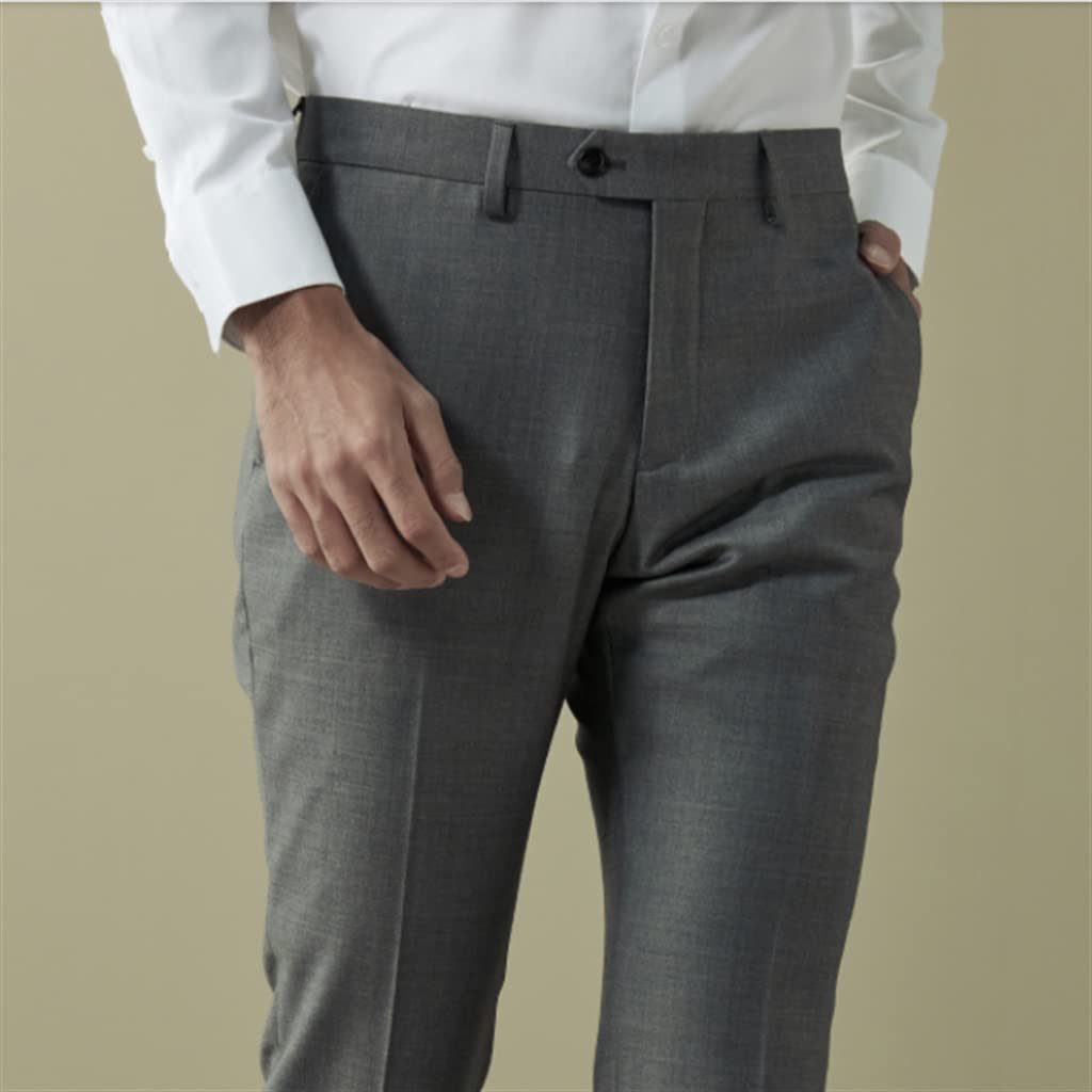 N/A メンズハイウエストビジネスカジュアルメンズパンツイタリアン