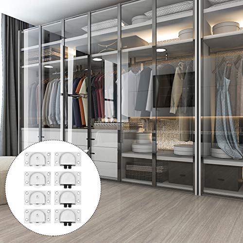 VILLCASE 4 Pares de Rodas Rolantes de Móveis Rodas Deslizantes para Armário de Guarda-Roupa Janela d