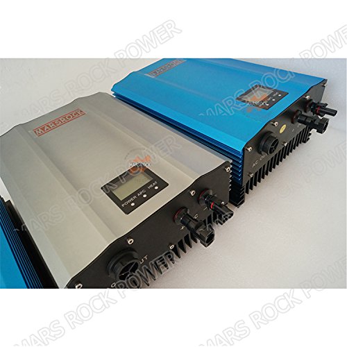 1000W Mppt Solar Grid Tie Micro Inverter With Ip65,170-220Volt Dc, 220Volt (190-260Volt Ac) Or 120Volt (90-140Volt Ac),Led&Lcd For Solar Panel System (Blue, Ac 120Volt 60Hz) #TOP1