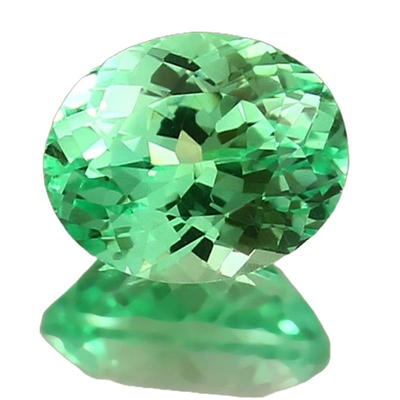 Saphir vert naturel taille fine de haute qualité joaillière pour pendentif