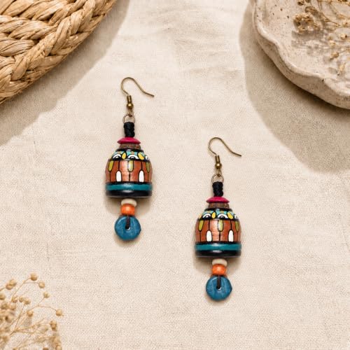 Image of Handcrafted Bohemian & Ethnic Earrings Collection for Women - Artistic, Nature-Inspired Statement Designs in Studs, Drops & Chandeliers