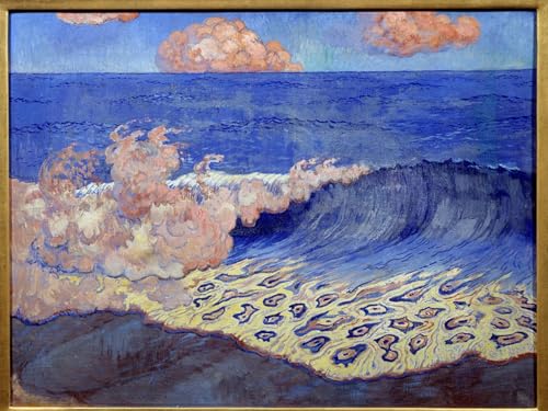 Peinture Paysage Vague Marine Georges Lacombe Toile 60x90