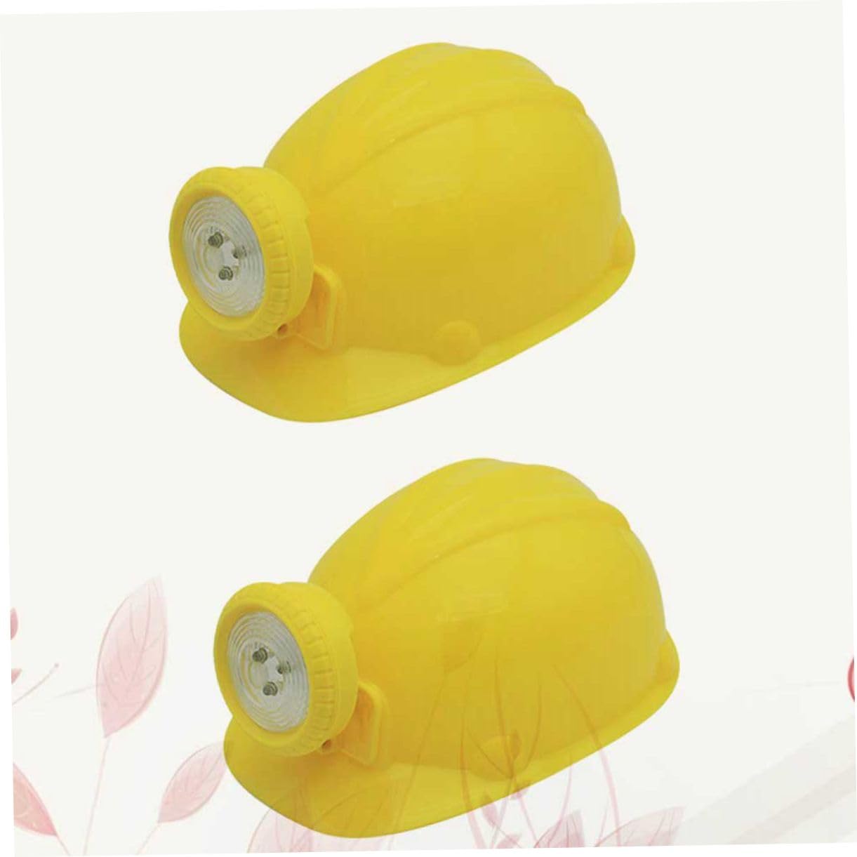 YARNOW Role Play Mining Helmet Toys for Kids Safety Pp Material Easy Lace-up Design Random Color