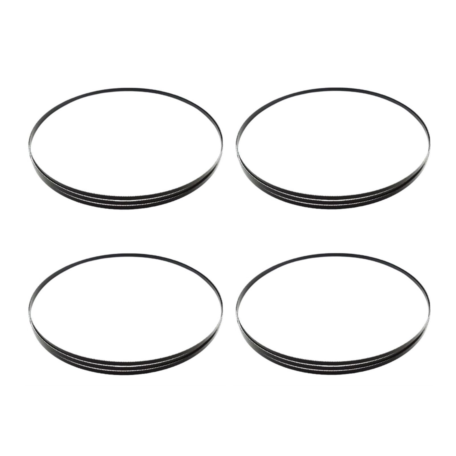 Band saw blades, 4 Pcs 1500x10x0.35mm Bandsaw Blade 59"x2/5"x0.014" Carbon Band Saw Blades for Woodworking PVC Cutting(14 TPI)
