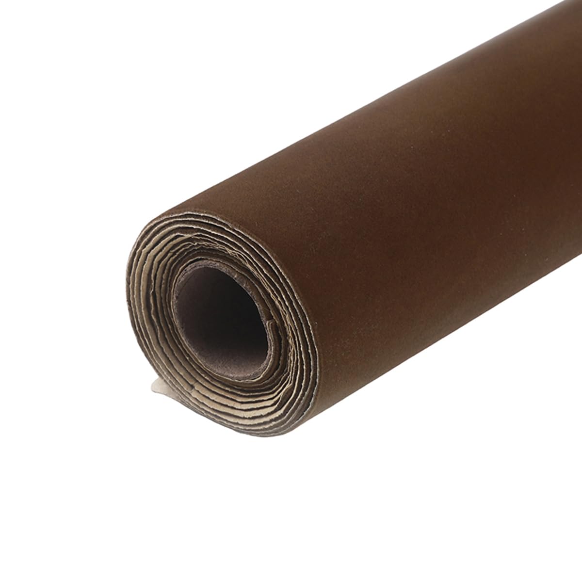 JINDAOSH Solid color self-adhesive flocked roll of velvet fabric 59 * 19.68inches(50 * 150cm) for Object Boxes liners Photography backgrounds Jewelry display DIY projects(Color:19 brown)