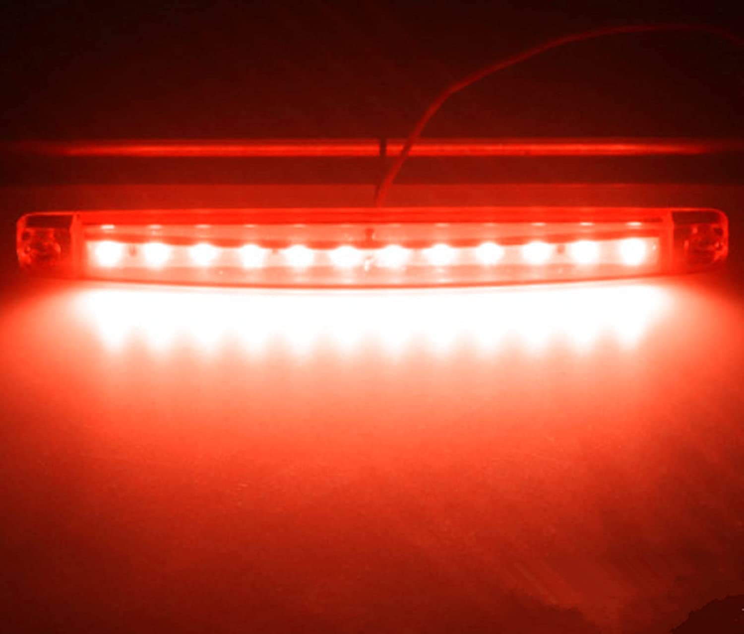 AZHU, Lndicatore di Posizione, Chang Liang 20 Pezzi Luci di posizione laterali indicatori laterali per rimorchio 12SMD LED 24V, universali per rimorchio, camion, caravan, camper, trattore, bus(rosso)