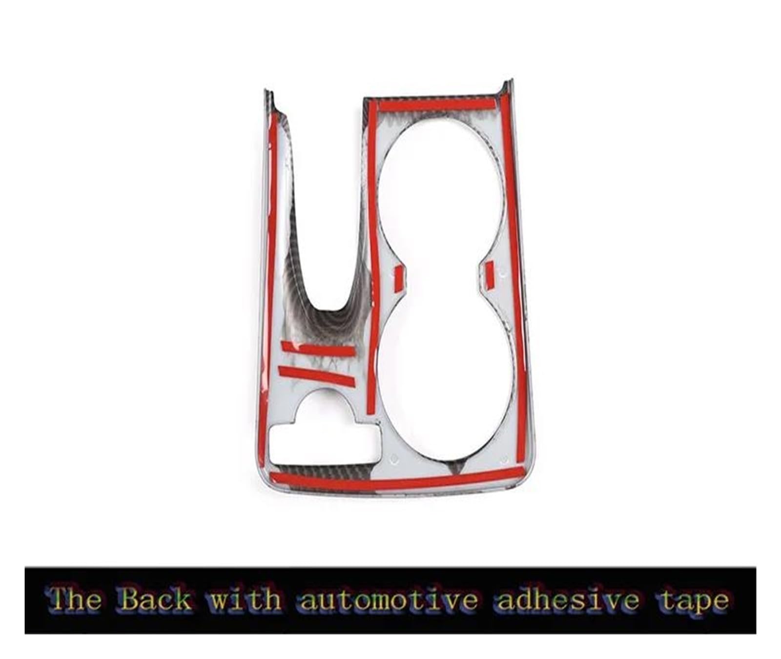 Kratzfeste Armaturenbrettverkleidung Für GLK X204 2008-2015 ABS Konsole Wasser Tasse Halter Rahmen Abdeckung Trim Auto Zubehör(Schwarz)