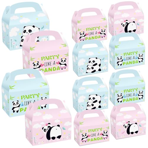 Scatole per feste a forma di panda, 12 scatole per bomboniere a forma di panda, graziose scatole per bambini, sacchetti regalo creativi in carta per caramelle, decorazioni per bambini (16 x 9,5 x 9,5 Scatole per feste a forma di panda, 12 scatole per bomboniere a forma di panda, graziose scatole per bambini, sacchetti regalo creativi in carta per caramelle, decorazioni per bambini (16 x 9,5 x 9,5