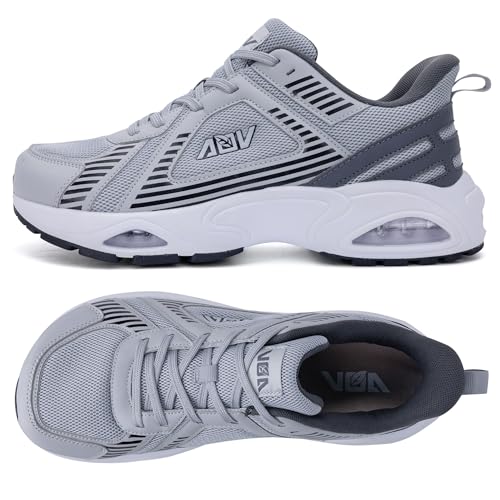 Wide Toe Box Arch Support Running Shoes for Men Slip On Plantar Fasciitis Tennis Sneakers Comfortable Breathable Orthotic Walking Shoes