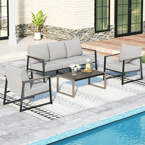Sophia & William Modern Patio Furniture Set Outdoor...