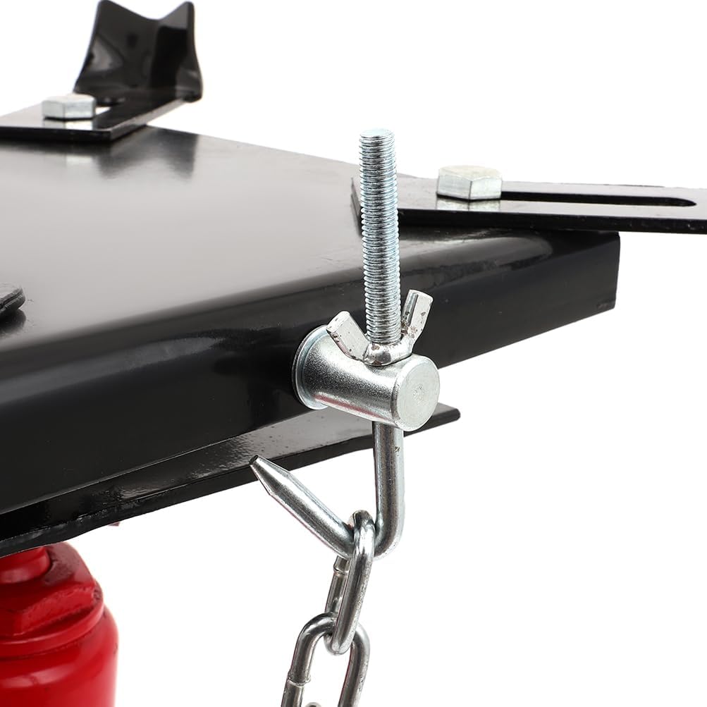 1/2 Ton (1000 lbs) Capacity Hydraulic Telescoping Transmission Jack: 360°Swivel Wheel, Garage/Shop Lift Hoist, Red for Transmission from car or Light Truck, Manual or Automatic TR4053-3 Torin OCPTY