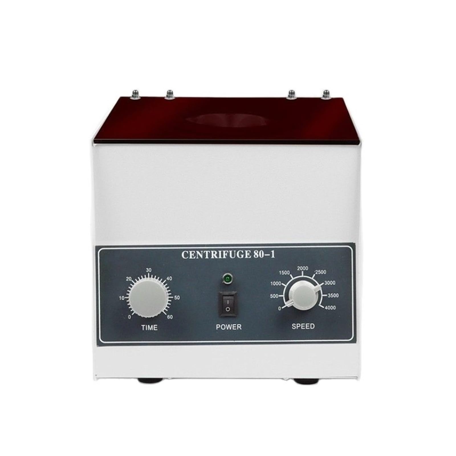 Centrífuga de Sangre PRF de sobremesa de Baja Velocidad 80-1 for Laboratorio, centrífuga clínica médica de 4000 RPM con Rotor de 6 x 20 ml(Brown)
