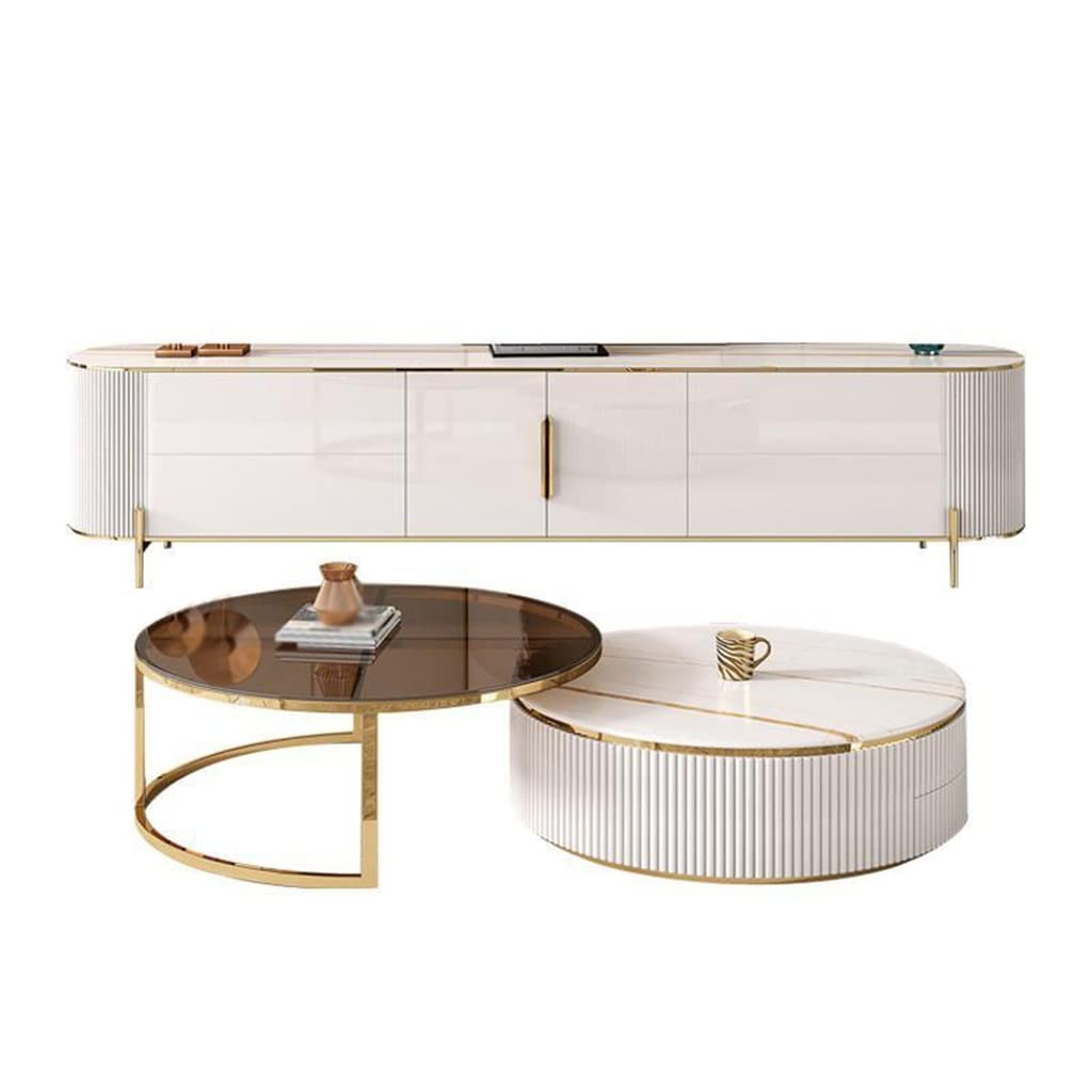 Modern Metal Small Coffee Table Marble Style Slate Table Top Living Room Center Table Home Furniture Hall Home
