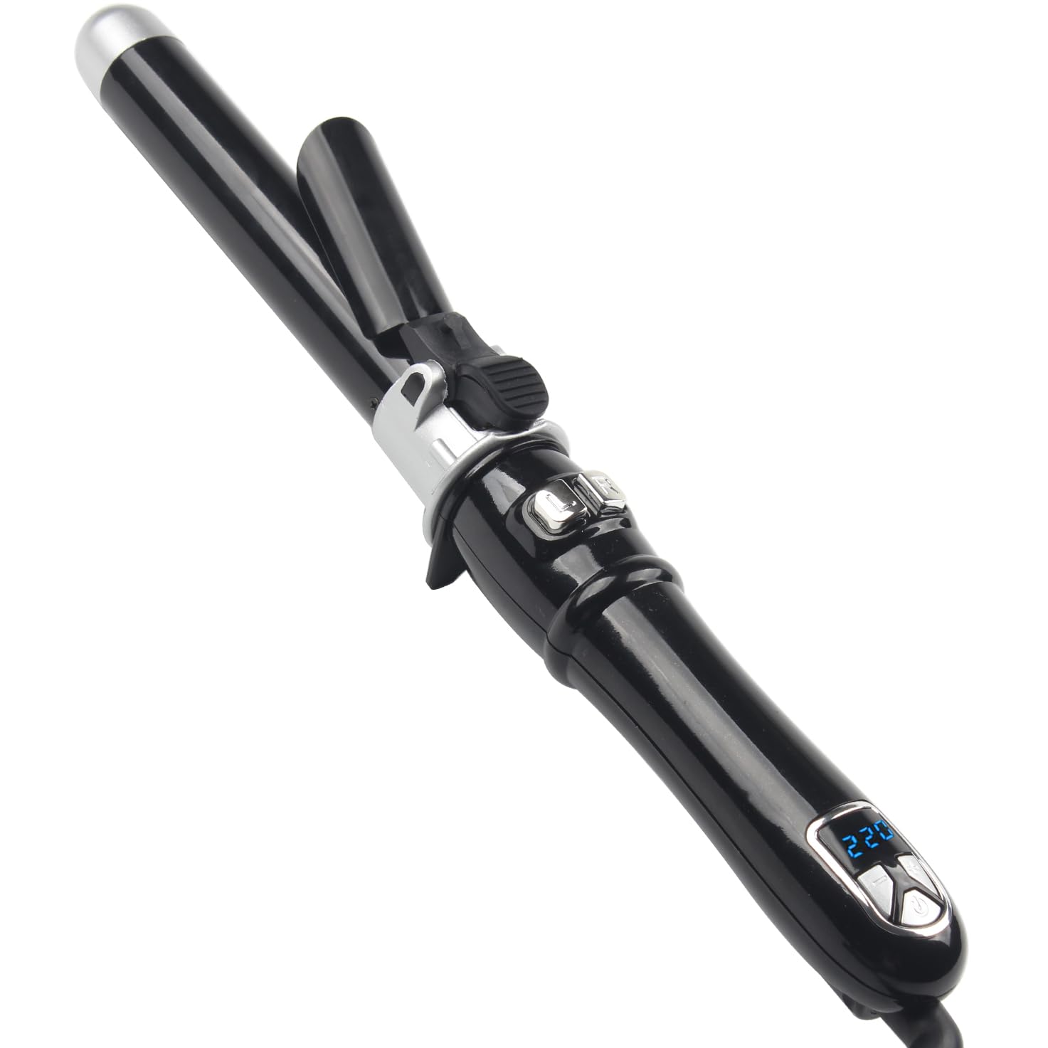 Automatic Rotating Hair Curler, Aibeau 28MM Automatic Rotating Curling Iron with LCD Display 100-220?, Large Barrel Beach Hair Waver Curling Wand for Waves, Beach Curls, 1H Auto Off, Gift for Women