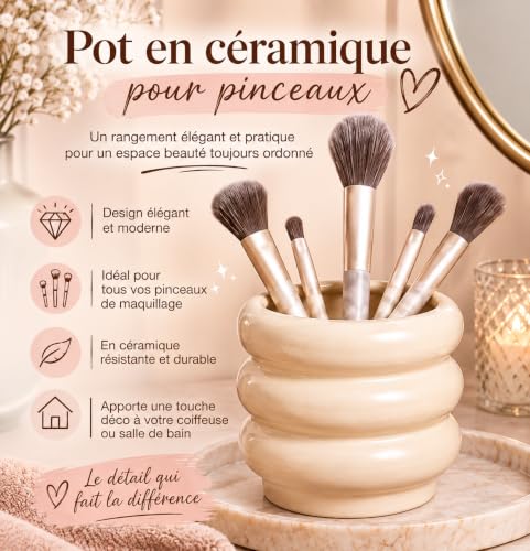 Coffret cadeau beauté femme-Coffret bien-être avec Gua sha, bougie parfumée, brosse, masque de nuit, pinceaux à maquillage- idée cadeaux original pour anniversaire, Noël, Détente- Maison NRV – vue 4