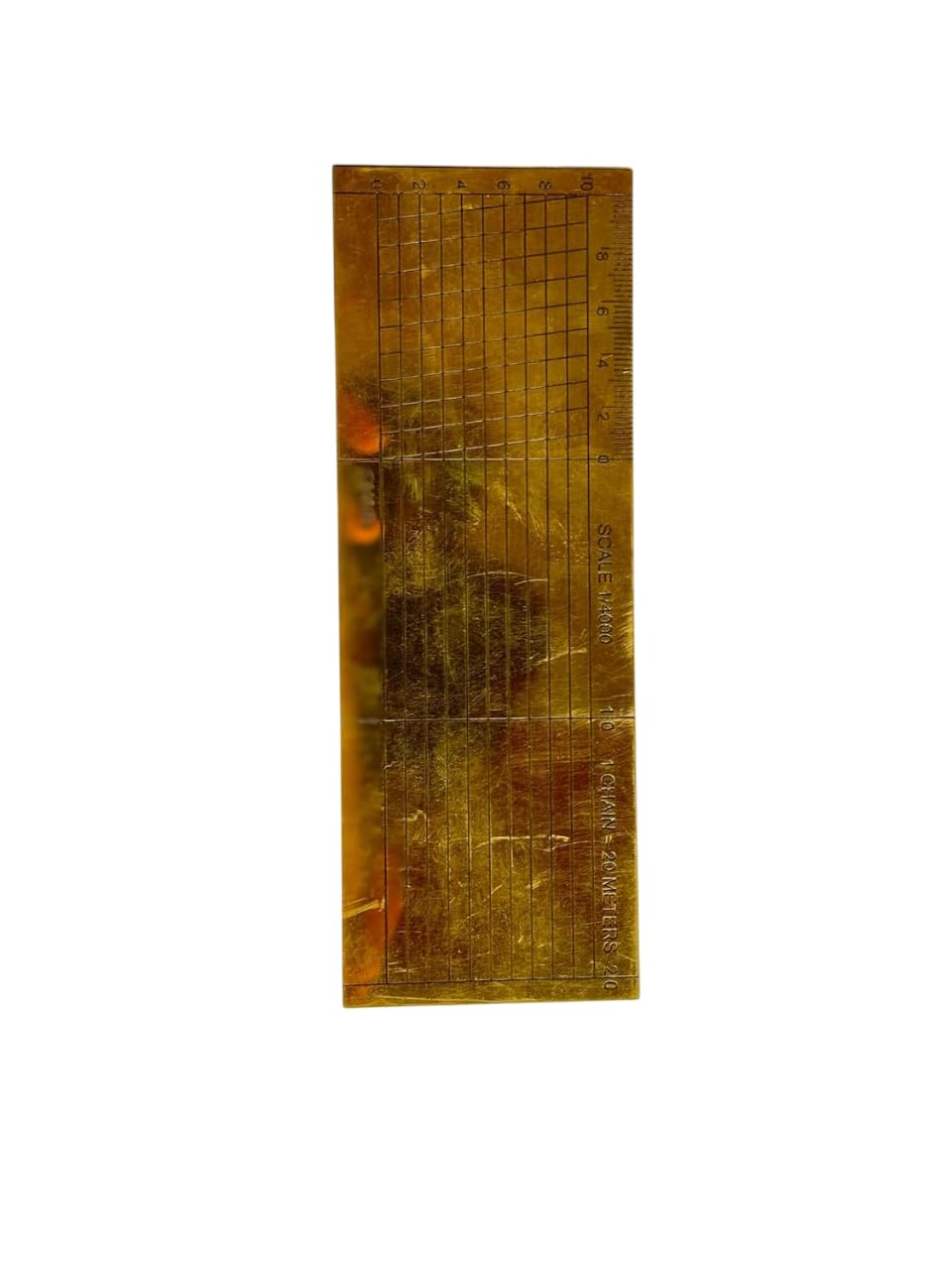 PATWARI SURVEY SCALE BRASS ENGINEERING SCALES/PATWARI POCKET SCALES (SET OF 7) 2
