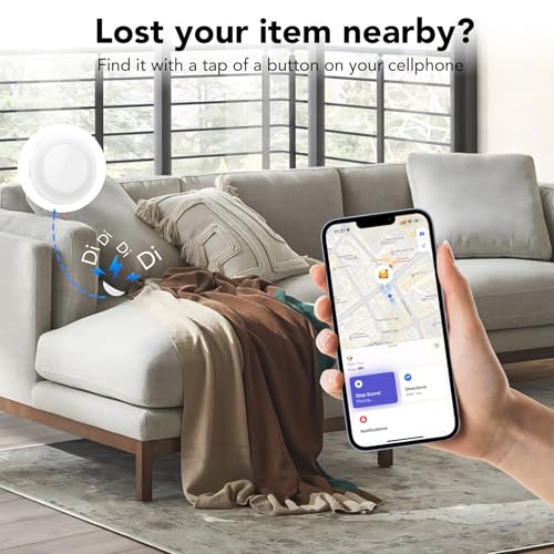 Image of Air Tracker Tag-2 Pack, Smart Bluetooth Tracker for Apple Find My (iOS Only), IP67 Waterproof Tracker with Keychain, Item Finder and GPS Finder for Keys, Luggage, Wallet, etc, Replaceable Battery
