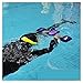 BUUBO Underwater Scooter, Underwater Propeller Diving Booster Underwater Shooting Aircraft Diving Equipment Handheld Swimming for Scuba Diving Snorkeling Pool(Dark Blue)
